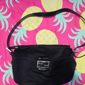 Black Designer Shoulder Bag